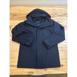 Abercrombie & Fitch Jacket Womens XS Blue Navy Hooded Utility Casual